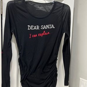 Motherhood maternity ‘Santa - I can explain’ t-shirt - size M